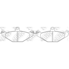 PN0282 NiBK Комплект тормозных колодок, дисковый тормоз