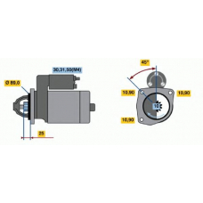 0 001 368 087 BOSCH Стартер