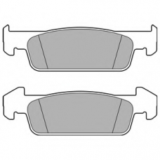 LP2663 DELPHI Комплект тормозных колодок, дисковый тормоз