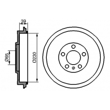 0 986 477 152 BOSCH Тормозной барабан