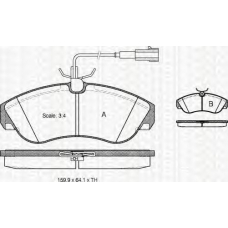 8110 15017 TRIDON Brake pads - front