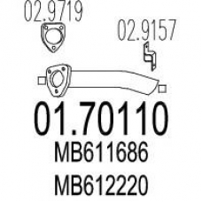 01.70110 MTS Труба выхлопного газа