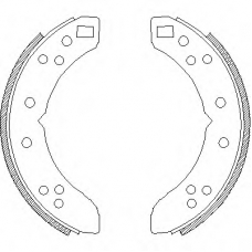 Z4635.00 WOKING Комплект тормозных колодок