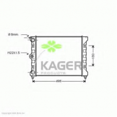 31-1174 KAGER Радиатор, охлаждение двигателя