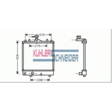 0600231 KUHLER SCHNEIDER Радиатор, охлаждение двигател