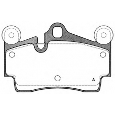 BPA0996.00 OPEN PARTS Комплект тормозных колодок, дисковый тормоз