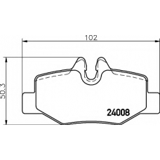 8DB 355 010-661 HELLA Комплект тормозных колодок, дисковый тормоз