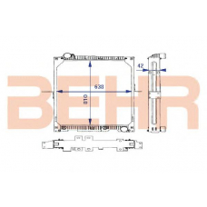 2204005 BEHR Radiator