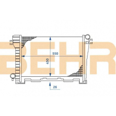 2108154 BEHR Radiator