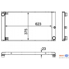 8MK 376 754-101 HELLA Радиатор, охлаждение двигателя