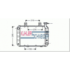 0100601 KUHLER SCHNEIDER Радиатор, охлаждение двигател