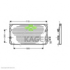 94-6334 KAGER Конденсатор, кондиционер