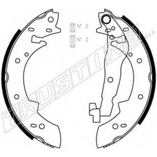 127.269 TRUSTING Комплект тормозных колодок