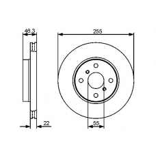 0 986 479 430 BOSCH Тормозной диск