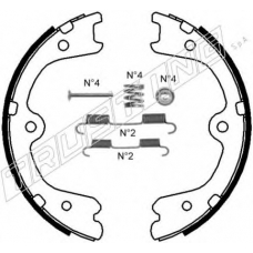067.200K TRUSTING Комплект тормозных колодок, стояночная тормозная с