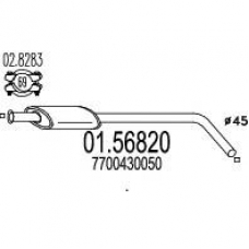 01.56820 MTS Средний глушитель выхлопных газов