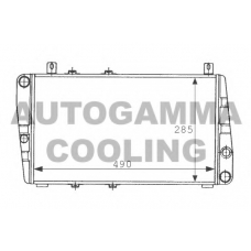 100967 AUTOGAMMA Радиатор, охлаждение двигателя