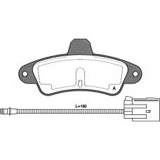 BPA0433.02 OPEN PARTS Комплект тормозных колодок, дисковый тормоз