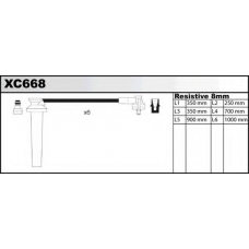 XC668 QUINTON HAZELL Комплект проводов зажигания
