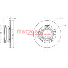 6110205 METZGER Тормозной диск