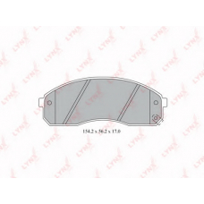 BD-4406 LYNX Bd-4406 колодки тормозные передние kia carnival 2.5-2.9d 98>