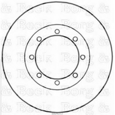 BBD5212 BORG & BECK Тормозной диск