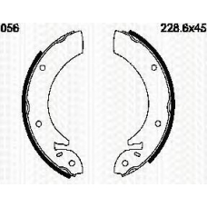 8100 16056 TRIDON Brake shoes