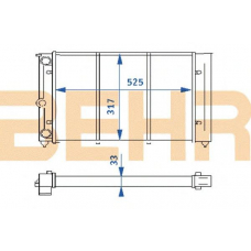 2109137 BEHR Radiator