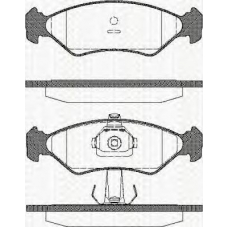 8110 10505 TRISCAN Комплект тормозных колодок, дисковый тормоз