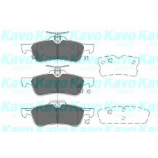 KBP-9106 KAVO PARTS Комплект тормозных колодок, дисковый тормоз