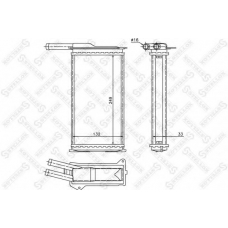 10-35009-SX STELLOX Теплообменник, отопление салона