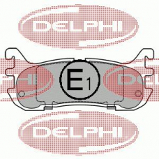 LP1452 DELPHI Комплект тормозных колодок, дисковый тормоз
