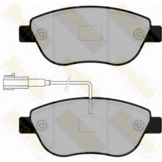 PA1860 BRAKE ENGINEERING Комплект тормозных колодок, дисковый тормоз