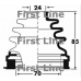 FCB2881 FIRST LINE Пыльник, приводной вал