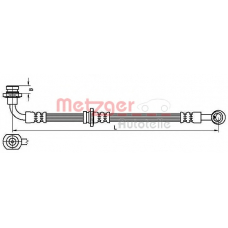 4110529 METZGER Тормозной шланг