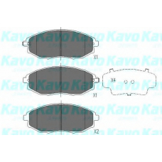 KBP-1011 KAVO PARTS Комплект тормозных колодок, дисковый тормоз