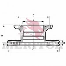 MBR5093 MERITOR Тормозной диск