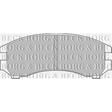BBP1051 BORG & BECK Комплект тормозных колодок, дисковый тормоз