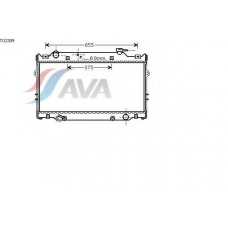 TO2309 AVA Радиатор, охлаждение двигателя