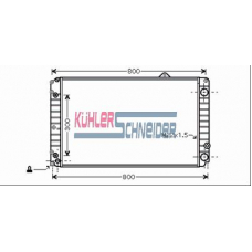 5003801 KUHLER SCHNEIDER Радиатор, охлаждение двигател