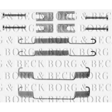 BBK6001 BORG & BECK Комплектующие, колодки дискового тормоза