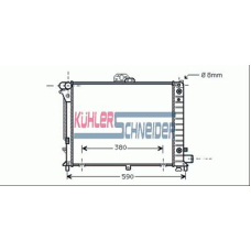 2000051 KUHLER SCHNEIDER Радиатор, охлаждение двигател