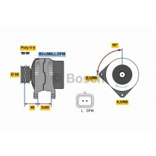 0 986 081 110 BOSCH Генератор