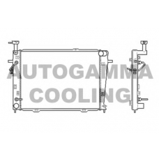 104012 AUTOGAMMA Радиатор, охлаждение двигателя