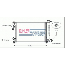 1509701 KUHLER SCHNEIDER Радиатор, охлаждение двигател