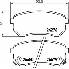 8DB 355 006-581 HELLA PAGID Комплект тормозных колодок, дисковый тормоз