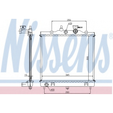 66654 NISSENS Радиатор, охлаждение двигателя