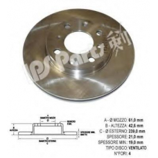 IBT-1491 IPS Parts Тормозной диск