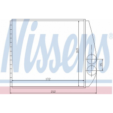 72661 NISSENS Теплообменник, отопление салона