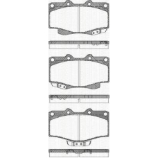 8110 13178 TRISCAN Комплект тормозных колодок, дисковый тормоз